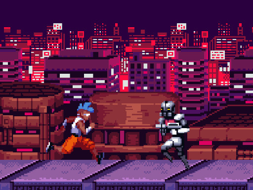 لعبة Endless Cyberpunk Runner