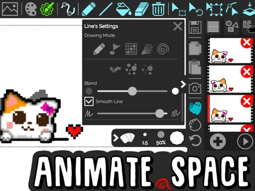 Animate.space: لعبة إنشاء صور متحركة GIF! صورة غلاف