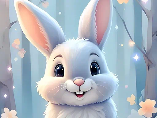 لعبة تلوين أرنب عيد الفصح
